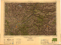 Clarksburg West Virginia Historical topographic map, 1:250000 scale, 1 X 2 Degree, Year 1949