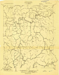 Clay West Virginia Historical topographic map, 1:48000 scale, 15 X 15 Minute, Year 1908