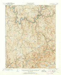Clay West Virginia Historical topographic map, 1:62500 scale, 15 X 15 Minute, Year 1908