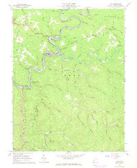 Clay West Virginia Historical topographic map, 1:24000 scale, 7.5 X 7.5 Minute, Year 1967