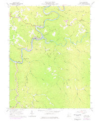 Clay West Virginia Historical topographic map, 1:24000 scale, 7.5 X 7.5 Minute, Year 1967