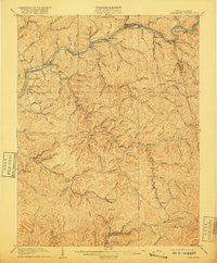 Clendenin West Virginia Historical topographic map, 1:62500 scale, 15 X 15 Minute, Year 1909