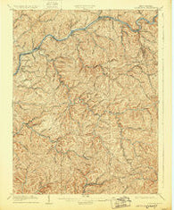 Clendenin West Virginia Historical topographic map, 1:62500 scale, 15 X 15 Minute, Year 1909