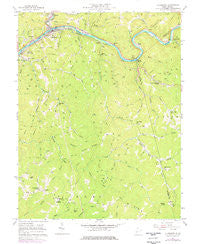 Clendenin West Virginia Historical topographic map, 1:24000 scale, 7.5 X 7.5 Minute, Year 1957