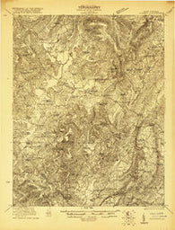 Clintonville West Virginia Historical topographic map, 1:48000 scale, 15 X 15 Minute, Year 1921