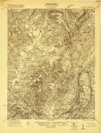 Clintonville West Virginia Historical topographic map, 1:48000 scale, 15 X 15 Minute, Year 1921