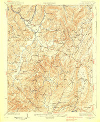 Clintonville West Virginia Historical topographic map, 1:62500 scale, 15 X 15 Minute, Year 1939