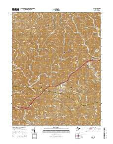 Clio West Virginia Historical topographic map, 1:24000 scale, 7.5 X 7.5 Minute, Year 2014
