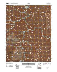 Clothier West Virginia Historical topographic map, 1:24000 scale, 7.5 X 7.5 Minute, Year 2011