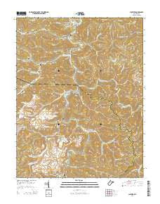 Clothier West Virginia Historical topographic map, 1:24000 scale, 7.5 X 7.5 Minute, Year 2014