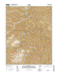Clothier West Virginia Current topographic map, 1:24000 scale, 7.5 X 7.5 Minute, Year 2016