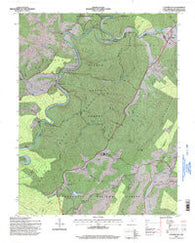 Clover Lick West Virginia Historical topographic map, 1:24000 scale, 7.5 X 7.5 Minute, Year 1995