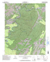 Clover Lick West Virginia Historical topographic map, 1:24000 scale, 7.5 X 7.5 Minute, Year 1995