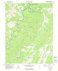 Clover Lick West Virginia Historical topographic map, 1:24000 scale, 7.5 X 7.5 Minute, Year 1977