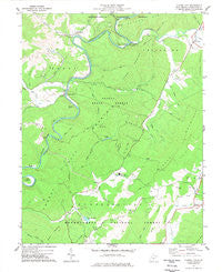 Clover Lick West Virginia Historical topographic map, 1:24000 scale, 7.5 X 7.5 Minute, Year 1977