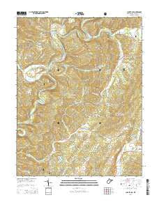 Clover Lick West Virginia Historical topographic map, 1:24000 scale, 7.5 X 7.5 Minute, Year 2014