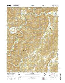 Clover Lick West Virginia Current topographic map, 1:24000 scale, 7.5 X 7.5 Minute, Year 2016