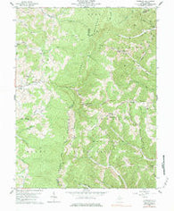 Colebank West Virginia Historical topographic map, 1:24000 scale, 7.5 X 7.5 Minute, Year 1959