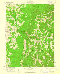 Colebank West Virginia Historical topographic map, 1:24000 scale, 7.5 X 7.5 Minute, Year 1959