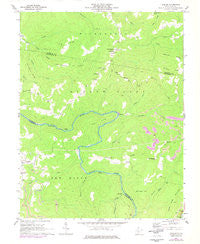 Corliss West Virginia Historical topographic map, 1:24000 scale, 7.5 X 7.5 Minute, Year 1969