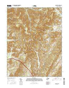 Cornstalk West Virginia Current topographic map, 1:24000 scale, 7.5 X 7.5 Minute, Year 2016