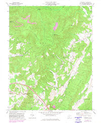 Cornstalk West Virginia Historical topographic map, 1:24000 scale, 7.5 X 7.5 Minute, Year 1972