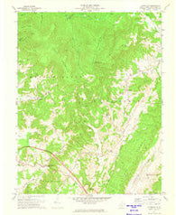 Cornstalk West Virginia Historical topographic map, 1:24000 scale, 7.5 X 7.5 Minute, Year 1972