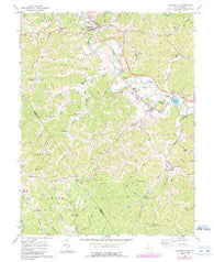 Cottageville West Virginia Historical topographic map, 1:24000 scale, 7.5 X 7.5 Minute, Year 1960