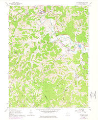 Cottageville West Virginia Historical topographic map, 1:24000 scale, 7.5 X 7.5 Minute, Year 1960