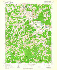 Cottageville West Virginia Historical topographic map, 1:24000 scale, 7.5 X 7.5 Minute, Year 1960