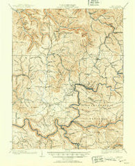 Cowen West Virginia Historical topographic map, 1:62500 scale, 15 X 15 Minute, Year 1915