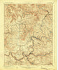 Cowen West Virginia Historical topographic map, 1:62500 scale, 15 X 15 Minute, Year 1917