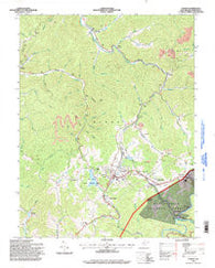 Cowen West Virginia Historical topographic map, 1:24000 scale, 7.5 X 7.5 Minute, Year 1995