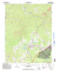Cowen West Virginia Historical topographic map, 1:24000 scale, 7.5 X 7.5 Minute, Year 1995
