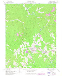 Cowen West Virginia Historical topographic map, 1:24000 scale, 7.5 X 7.5 Minute, Year 1966