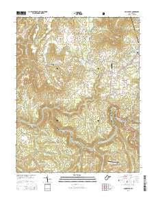 Craigsville West Virginia Historical topographic map, 1:24000 scale, 7.5 X 7.5 Minute, Year 2014