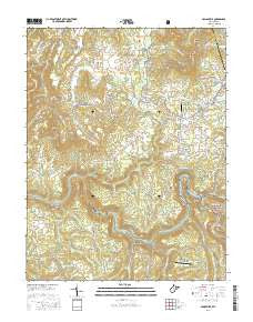 Craigsville West Virginia Current topographic map, 1:24000 scale, 7.5 X 7.5 Minute, Year 2016