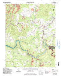 Craigsville West Virginia Historical topographic map, 1:24000 scale, 7.5 X 7.5 Minute, Year 1995
