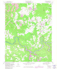Craigsville West Virginia Historical topographic map, 1:24000 scale, 7.5 X 7.5 Minute, Year 1966