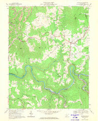 Craigsville West Virginia Historical topographic map, 1:24000 scale, 7.5 X 7.5 Minute, Year 1966