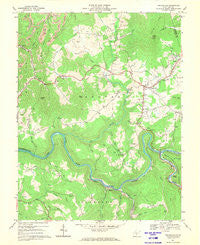Craigsville West Virginia Historical topographic map, 1:24000 scale, 7.5 X 7.5 Minute, Year 1966