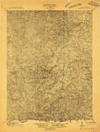 Crawford West Virginia Historical topographic map, 1:48000 scale, 15 X 15 Minute, Year 1912