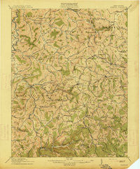 Crawford West Virginia Historical topographic map, 1:62500 scale, 15 X 15 Minute, Year 1914