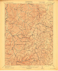 Crawford West Virginia Historical topographic map, 1:62500 scale, 15 X 15 Minute, Year 1914