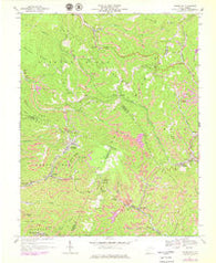 Crumpler West Virginia Historical topographic map, 1:24000 scale, 7.5 X 7.5 Minute, Year 1967