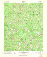 Crumpler West Virginia Historical topographic map, 1:24000 scale, 7.5 X 7.5 Minute, Year 1967