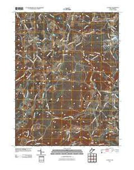 Cuzzart West Virginia Historical topographic map, 1:24000 scale, 7.5 X 7.5 Minute, Year 2011