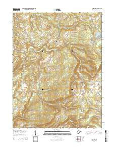 Cuzzart West Virginia Historical topographic map, 1:24000 scale, 7.5 X 7.5 Minute, Year 2014