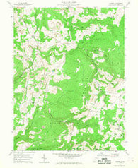 Cuzzart West Virginia Historical topographic map, 1:24000 scale, 7.5 X 7.5 Minute, Year 1959