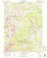 Cuzzart West Virginia Historical topographic map, 1:24000 scale, 7.5 X 7.5 Minute, Year 1959
